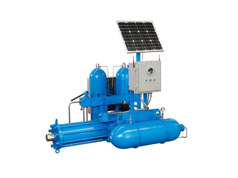 Solar Power Gas Over Oil Actuator